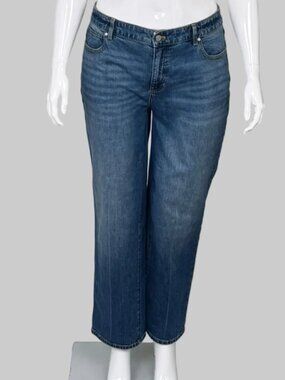 Talbots High Rise Relaxed Petite Blue Jeans - Size 16P